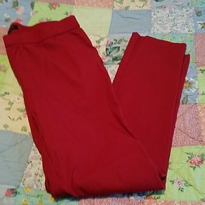 Red Skinny Pants