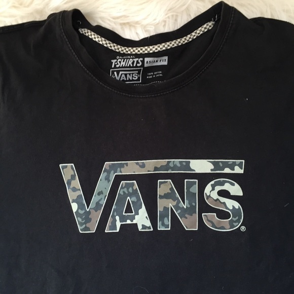Vans Other - Vans Camo Black T Shirt