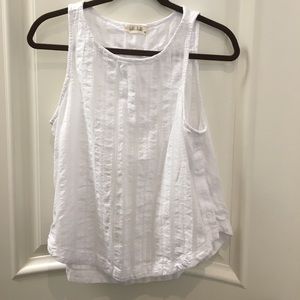 White cotton summer top