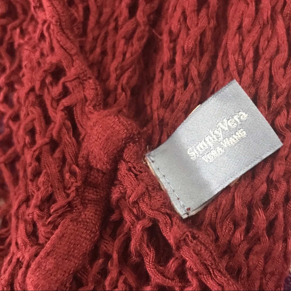 Open knit net like Vera Wang infinity scarf