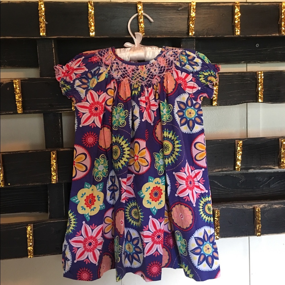 2 Marmellata Short-sleeved Smocked Dresses