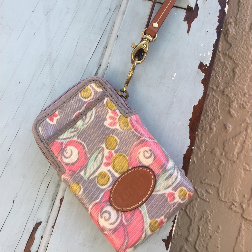 Floral Fossil Wristlet