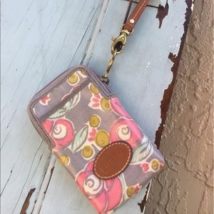 Floral Fossil Wristlet