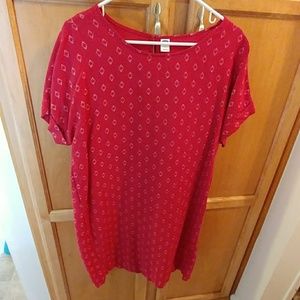 Old Navy Red Shift Dress