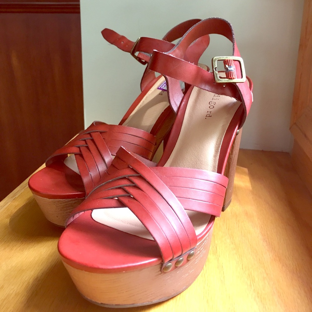 Brand New Rusty Red High Heels