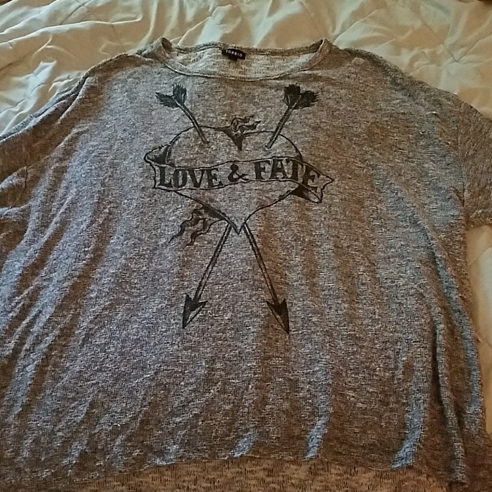Lite sweater love and fate with a heart.
