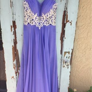 Elegant Lilac Prom Dress