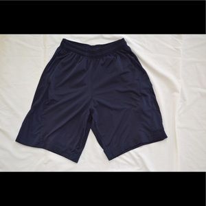 Navy blue basketball shorts