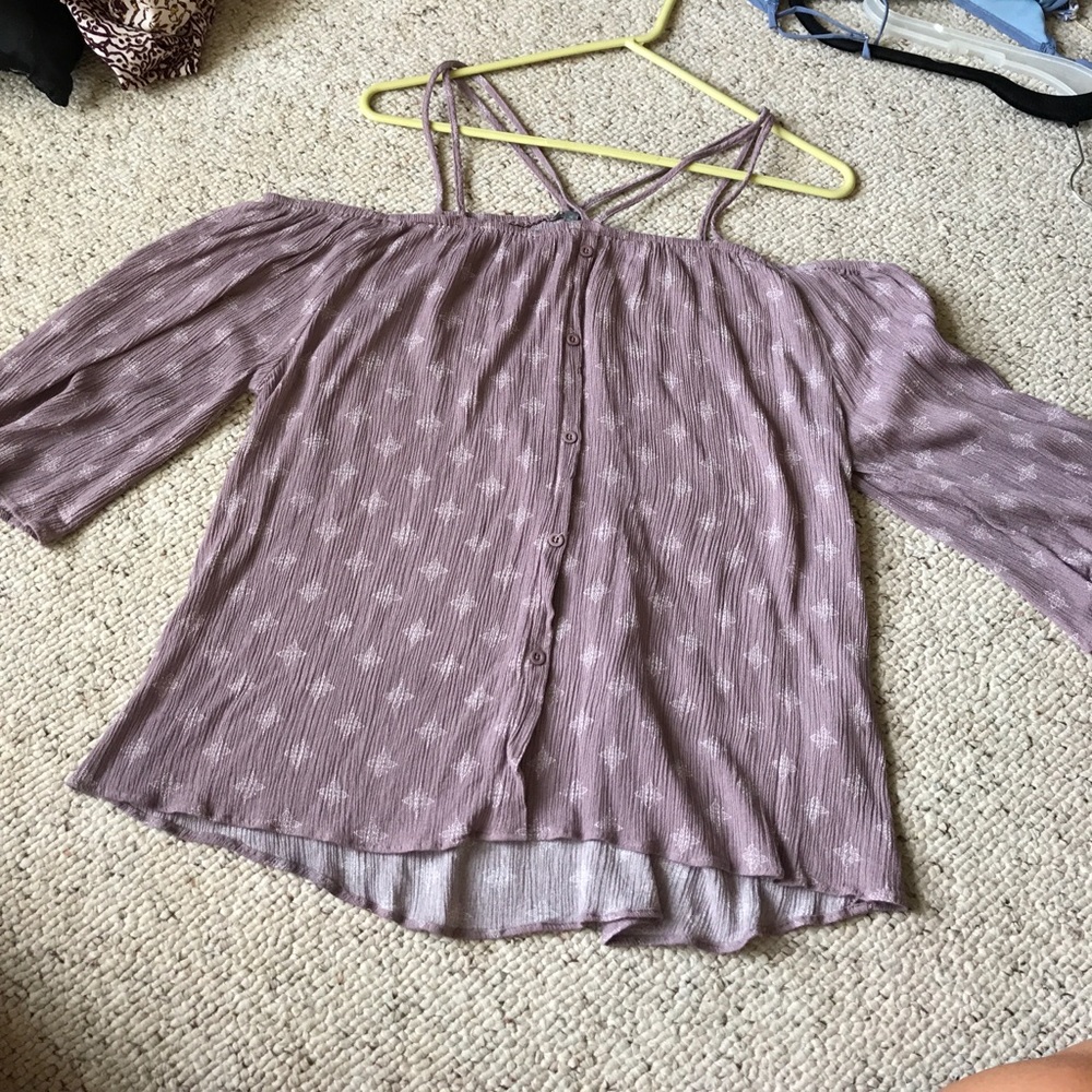 Purple off the shoulder top