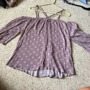 Purple off the shoulder top