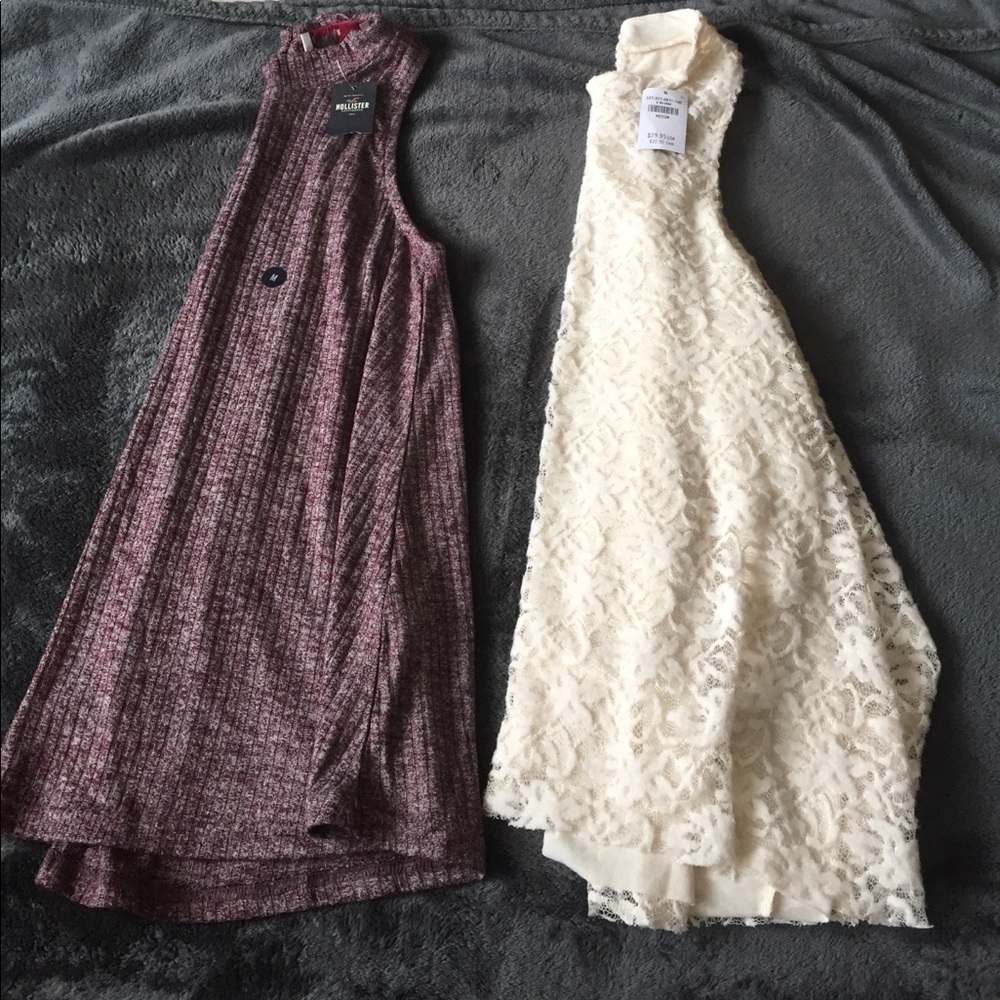 Hollister tank top BUNDLE! High neck line. Size M