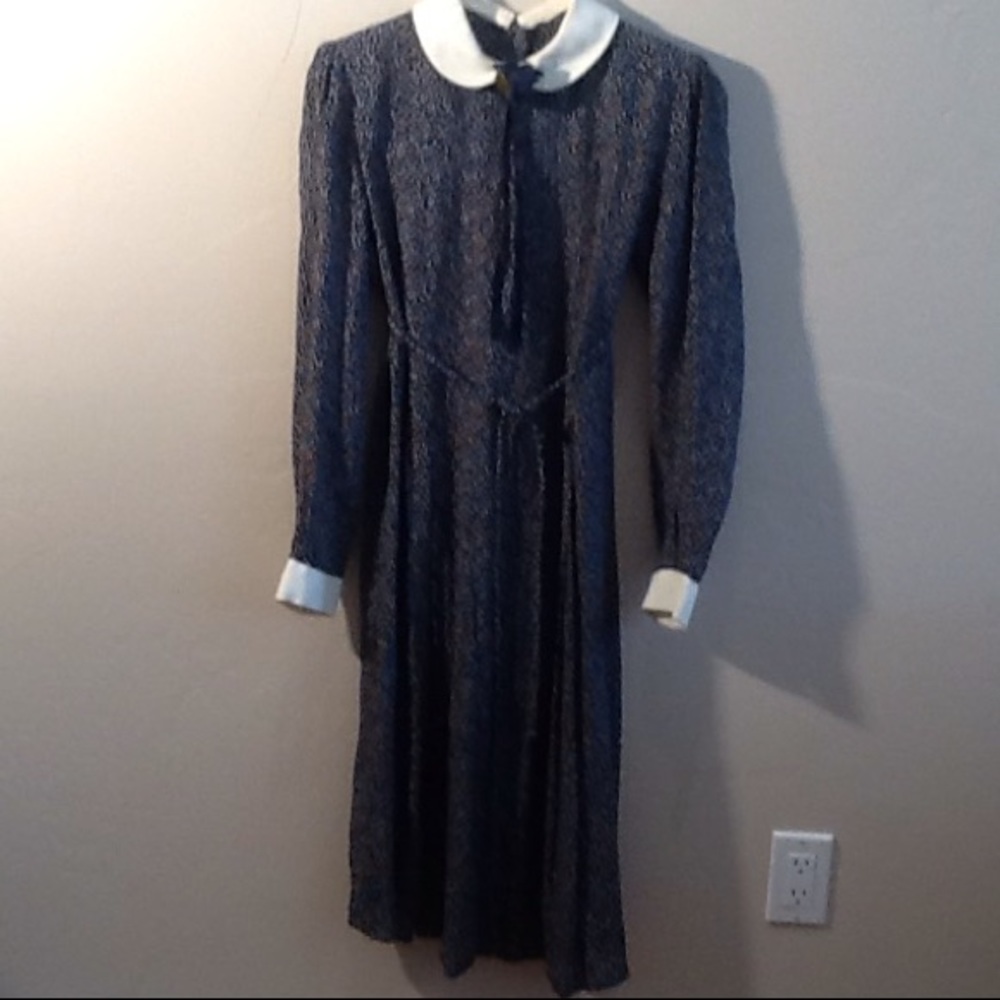 Richard Warren Navy and White Dress