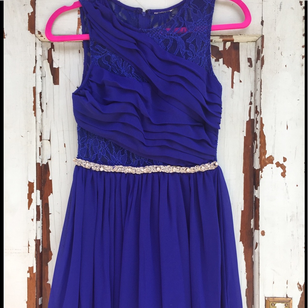 Royal Blue Elegant Homecoming Dress