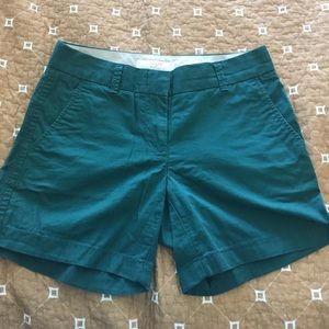 JCrew Teal Chino Shorts