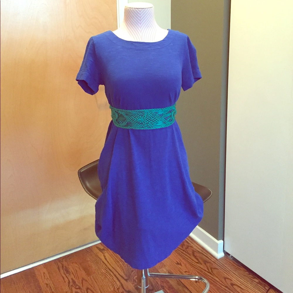Blue T-shirt Dress