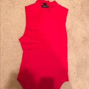 Red bodysuit
