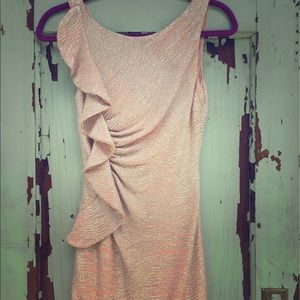 Elegant Rose Gold Homecoming Dress