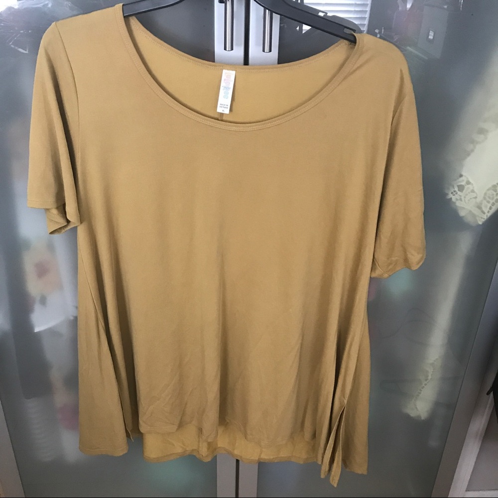 Lularoe Mustard Perfect Tee