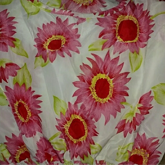 5🌟 Floral Summer Chiffon Dress - Picture 3 of 4