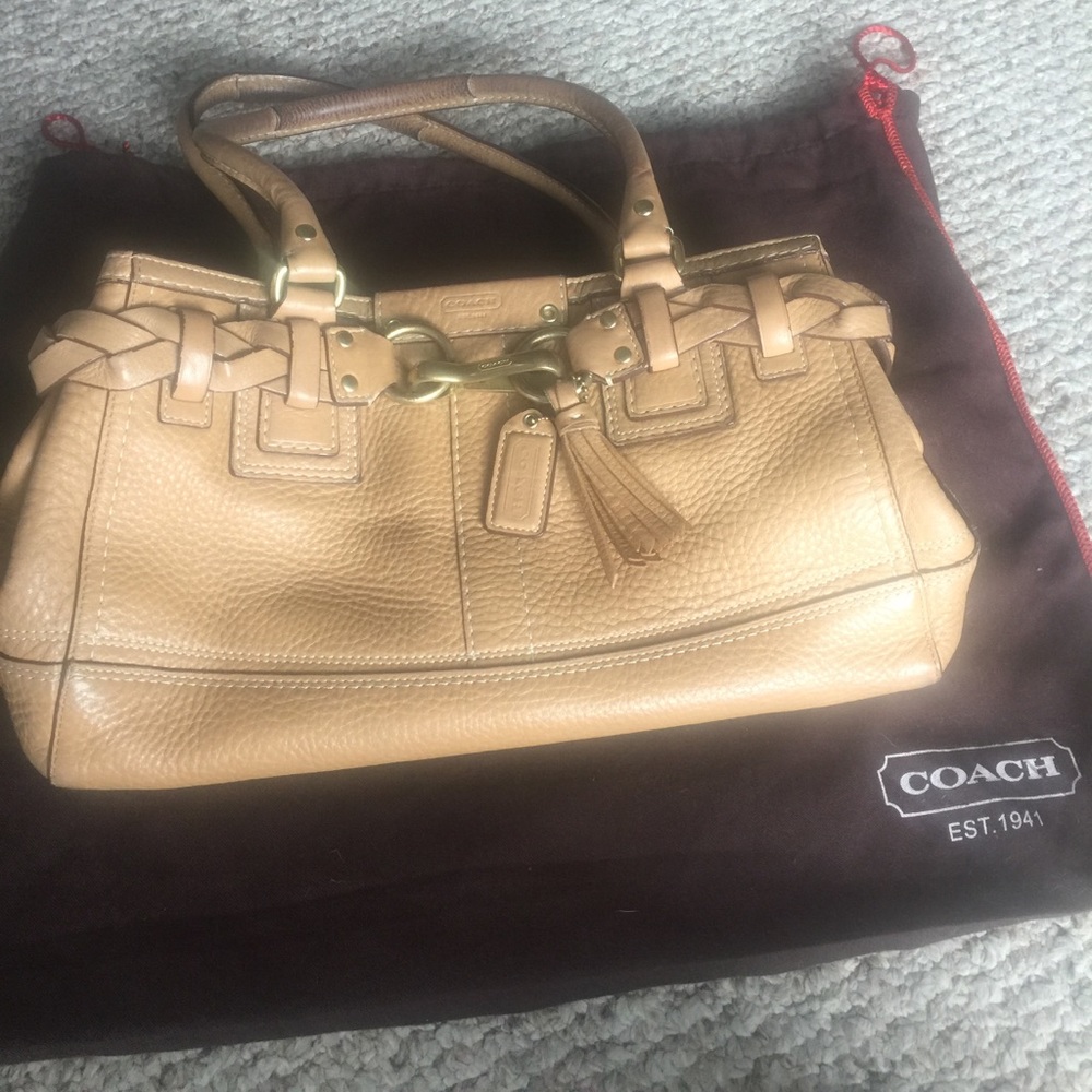 Coach leather handbag