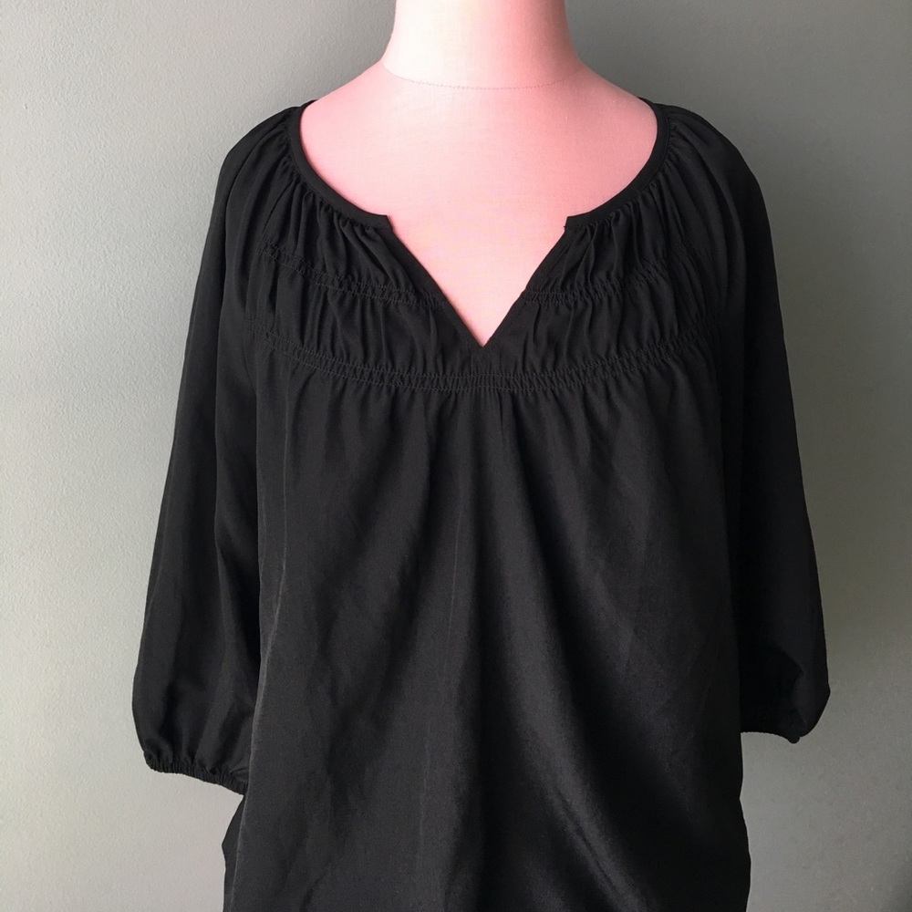 Loft Black Blouse