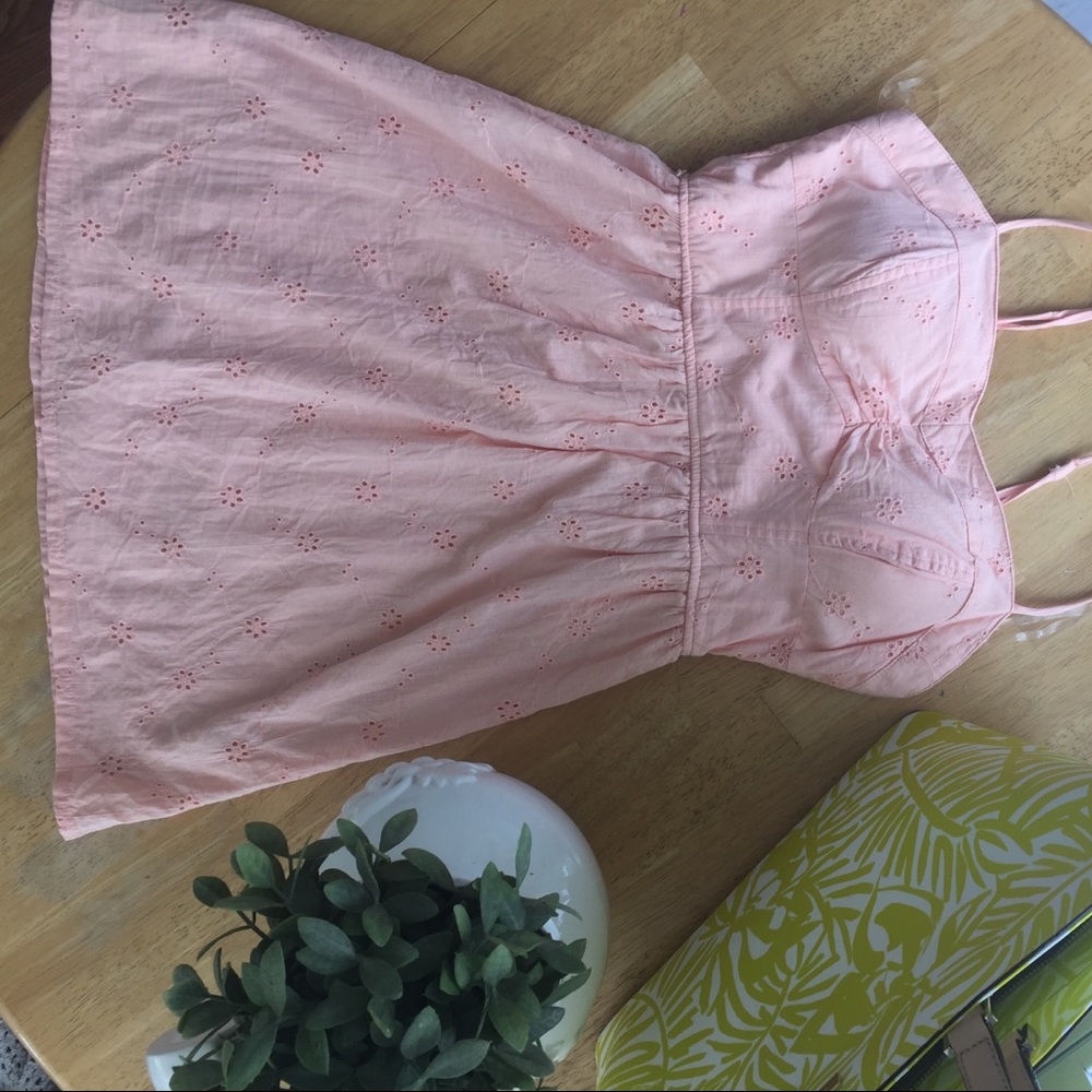 Peach summer dress