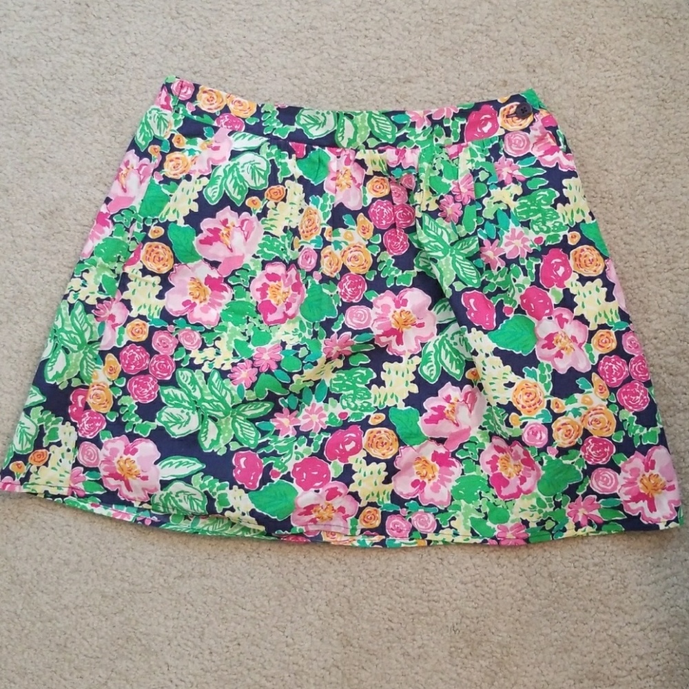 Lilly Pulitzer floral print skirt size S