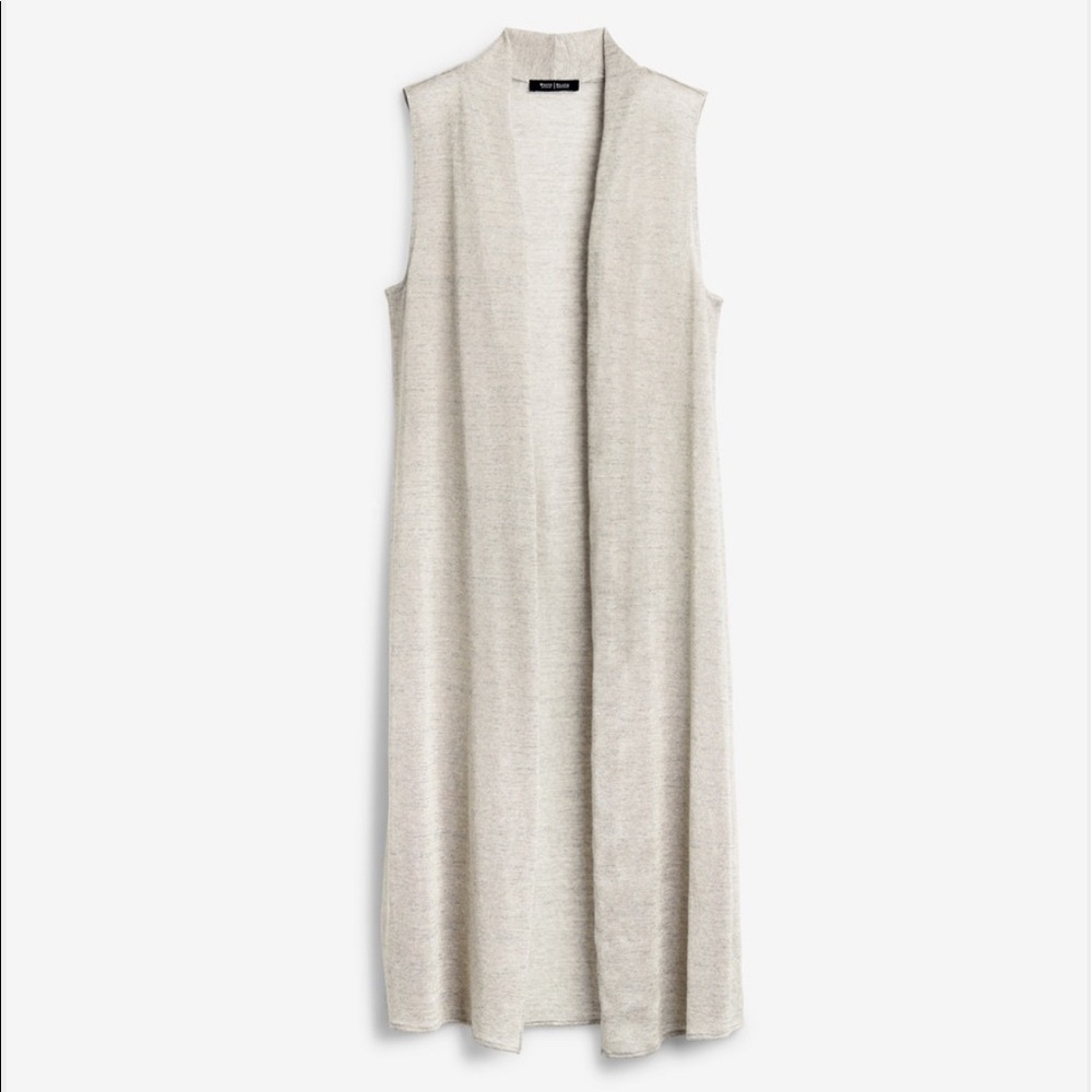 WHITE HOUSE BLACK MARKET KNIT DUSTER SWEATER XS