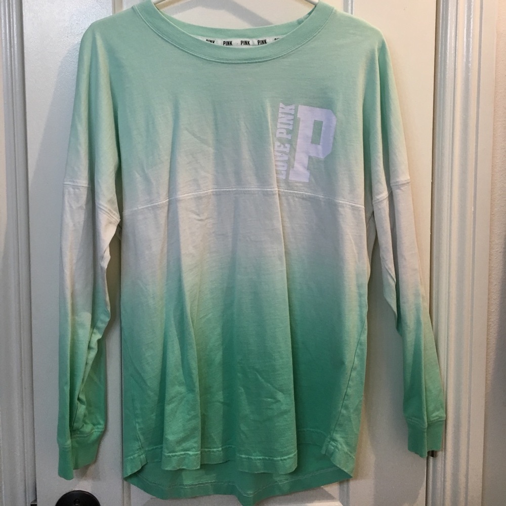 PINK tie dye long sleeve sweatshirt