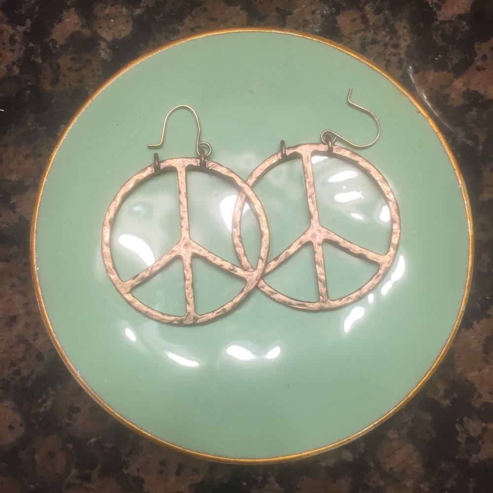 Lucky Peace Sign Earrings