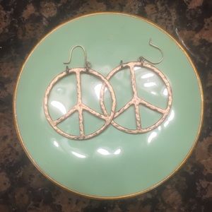Lucky Peace Sign Earrings