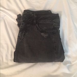 Black distressed American eagle jeans