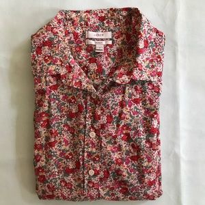 J. Crew perfect shirt floral liberty print
