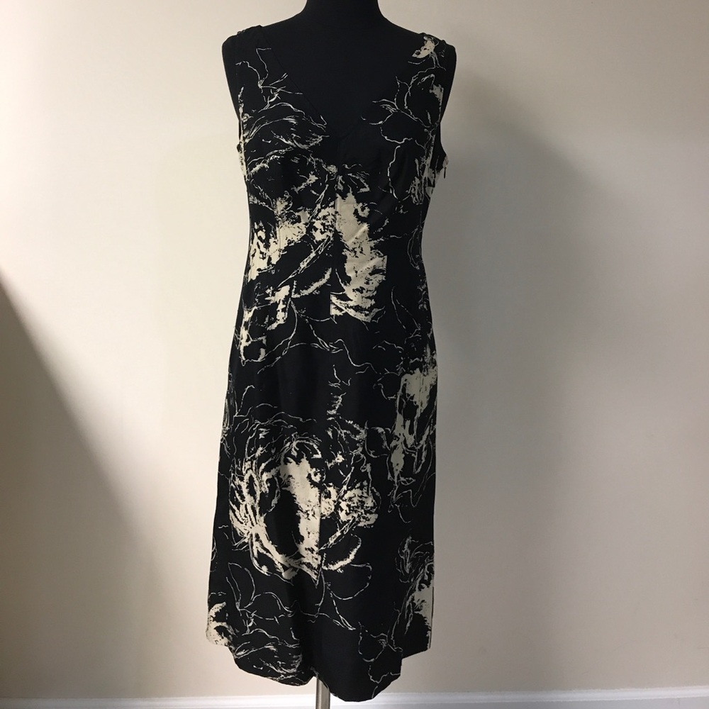 Alberta Ferretti Abstract Silk Dress