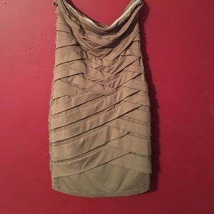 Tan Nikibiki crisscross dress