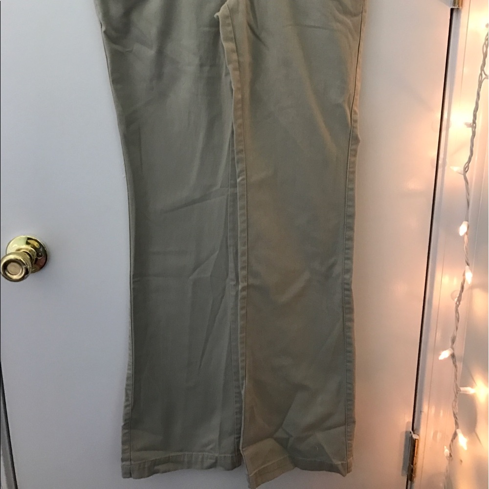 Khaki pants double button