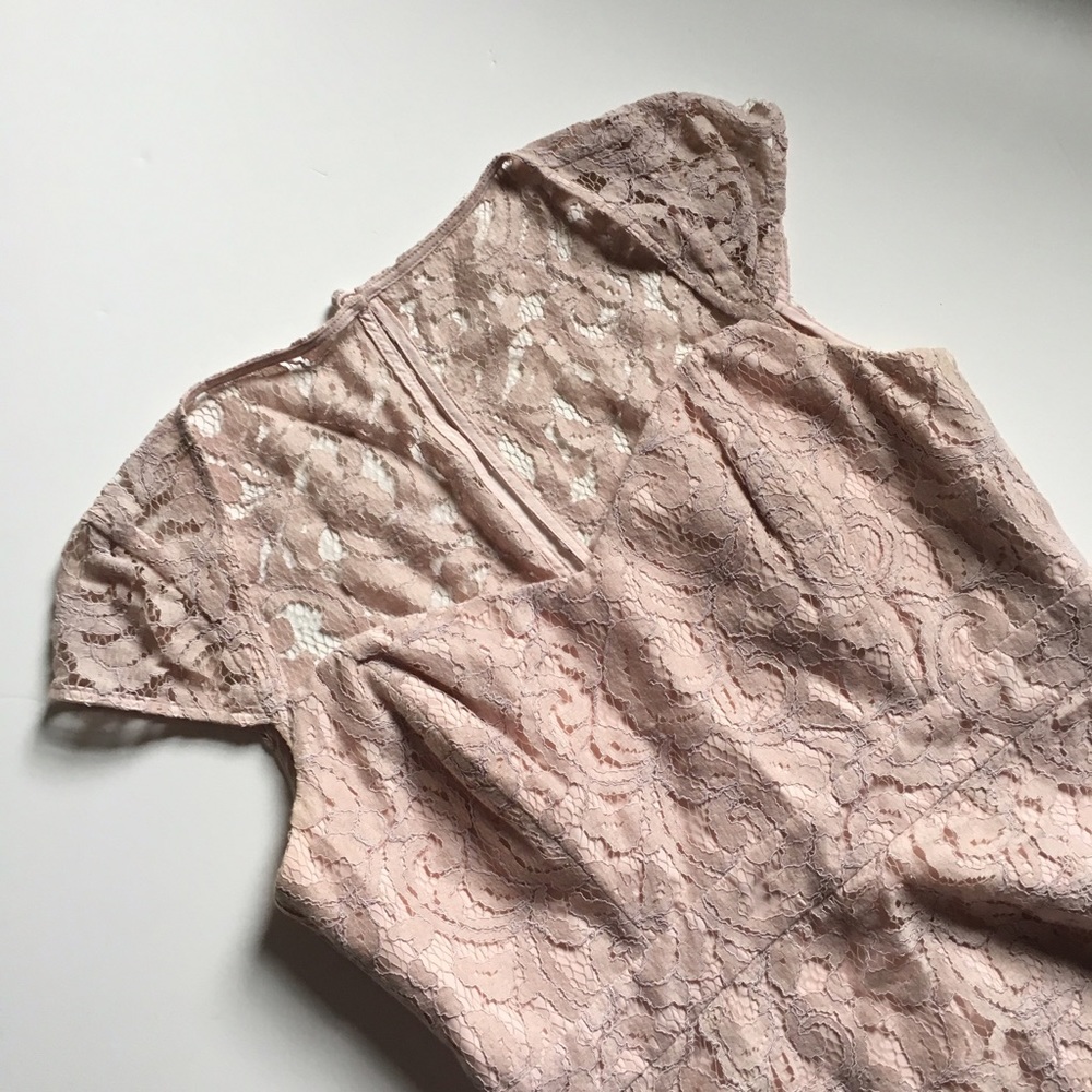 Jcrew Blush Pink Lace Dress