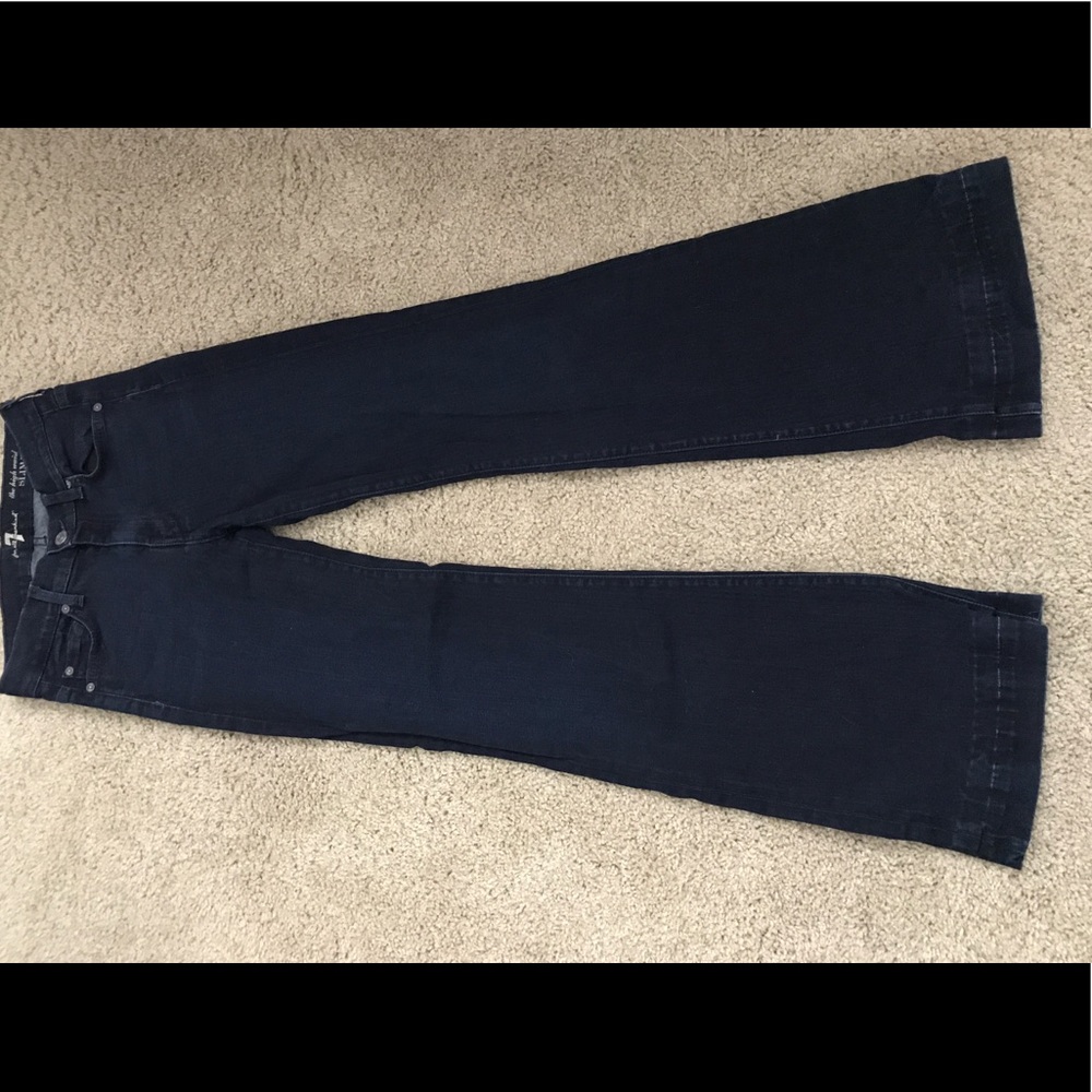 7 ForAllMankind High Waist Trouser Flare Jeans 24