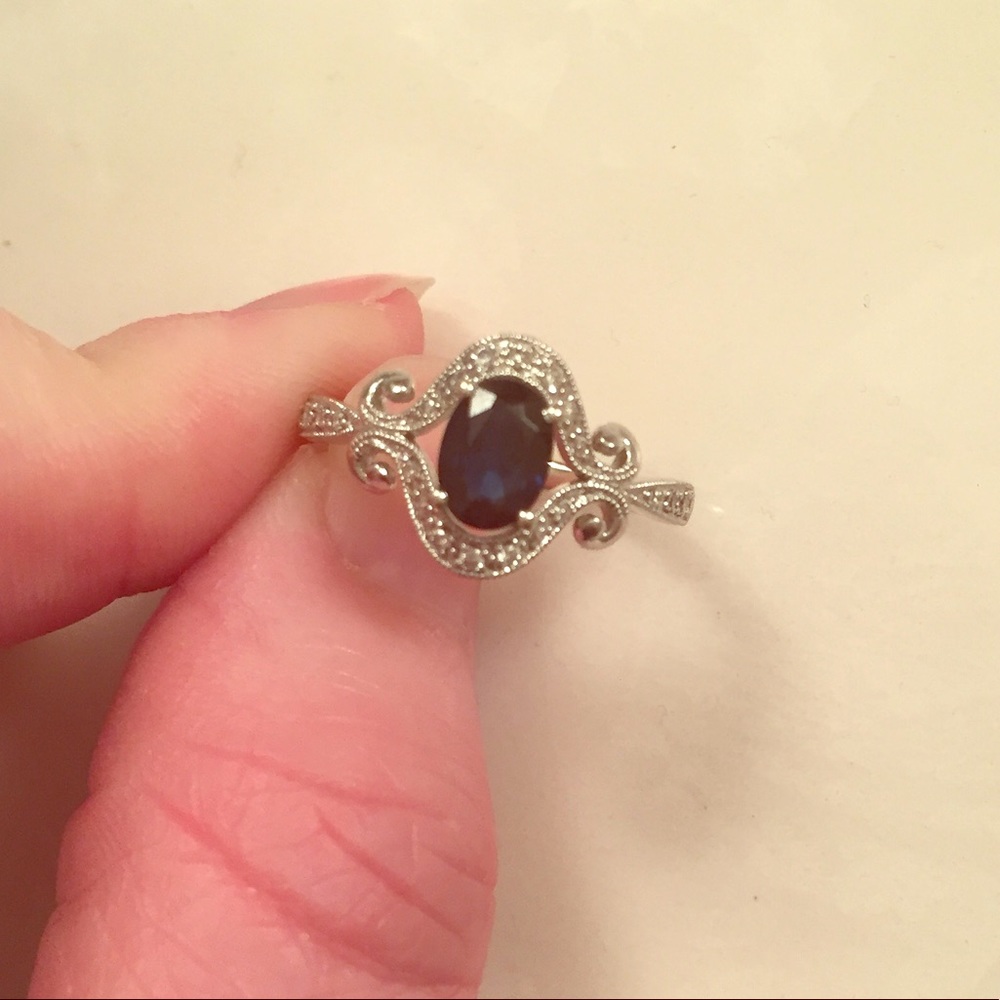 Sapphire and Diamond Ring