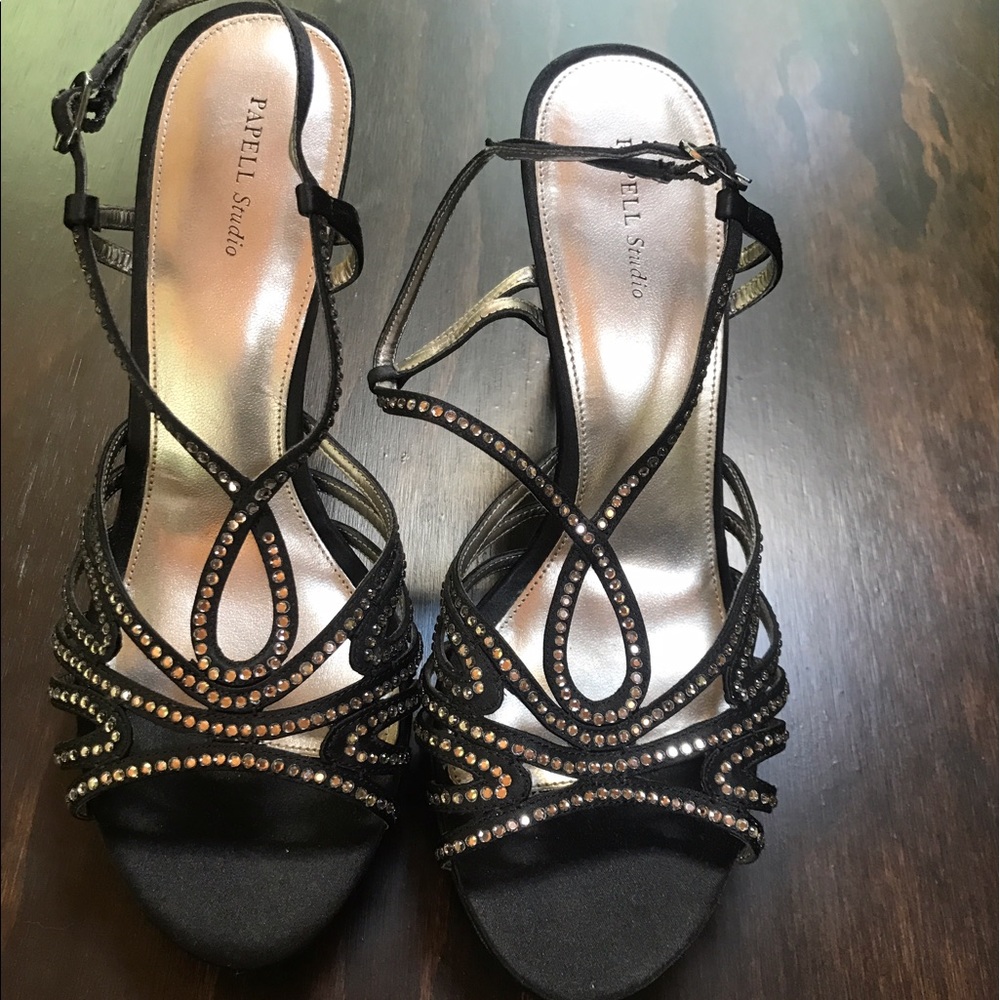 Black rhinestone dress shoes!