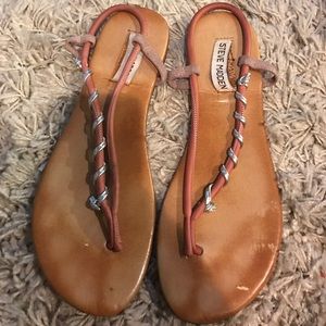 Steve Madden Nude Sandals 8.5