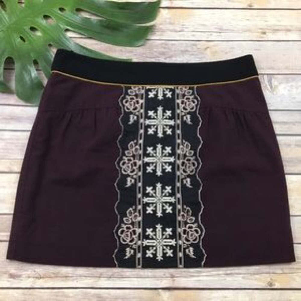 Floreat embroidered skirt