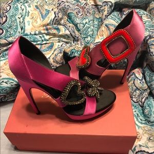 Roger Vivier embellished Satin Pumps
