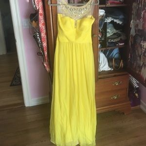BCBG Yellow Gown