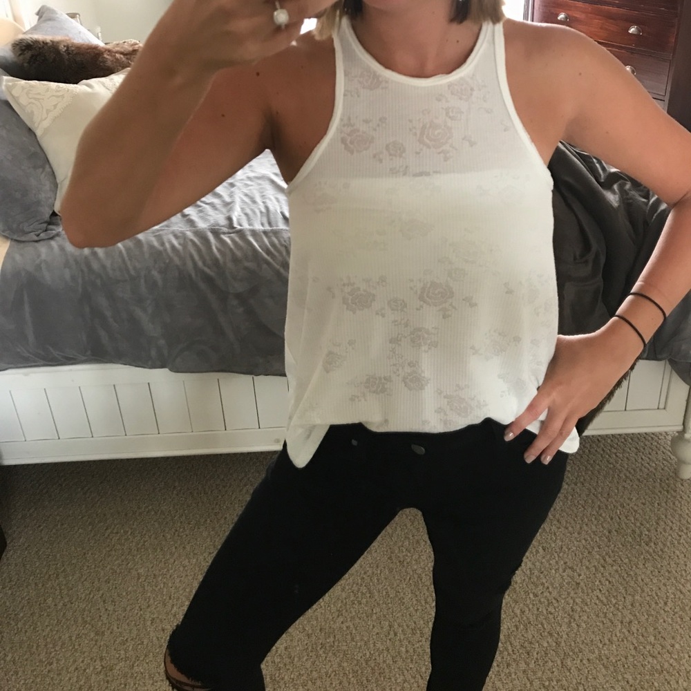 O'Neill flower embossed tank top - flowy