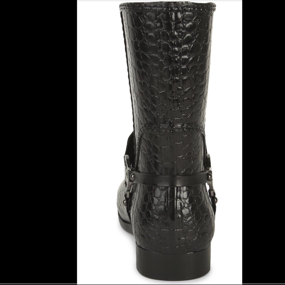 Michael Kors black crocodile print ankle rainboot - Picture 6 of 6
