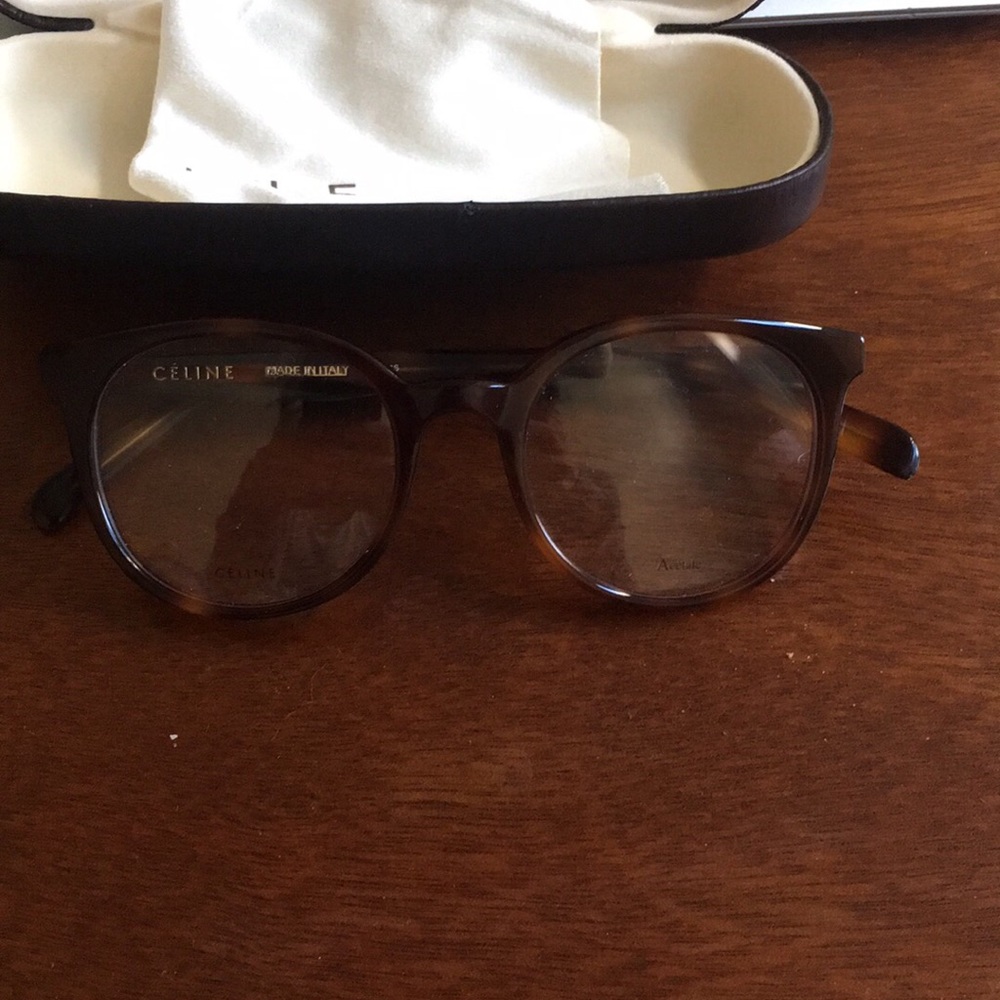 Final sale!Authentic Celine glass frame with case!