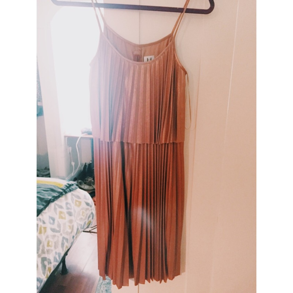 Halston Heritage Rose Gold Dress