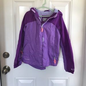 Girls 6/6x champion rain jacket.