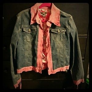 Luii Vintage Denim w/Suede trim Jacket